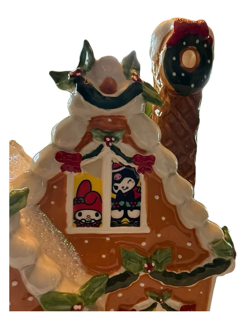 NWT Hello Kitty Gingerbread Candle House